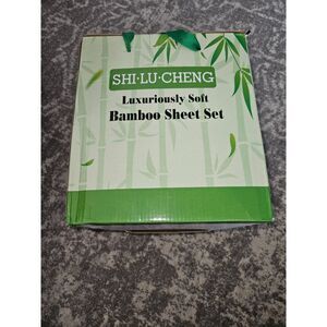 100% Viscose Derived from Bamboo Bed Sheets King Size 4pcs - Ultra Cooling NEW